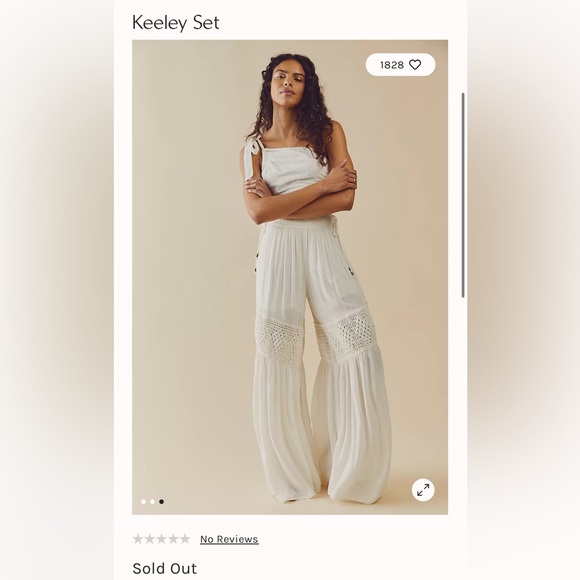 Free People Pants - Free People Keeley Set Pants Ivory